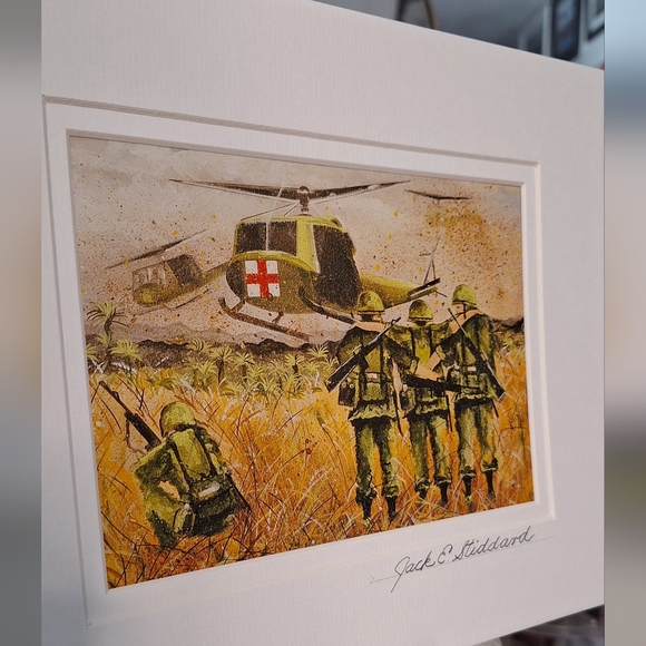 NWT - Dust Off Vietnam by Jack E. Stiddard 5x7 - Picture 3 of 4